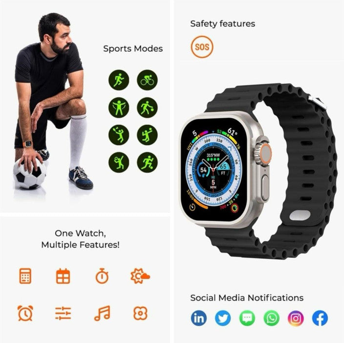 Ultra 3 watch with 7 straps
