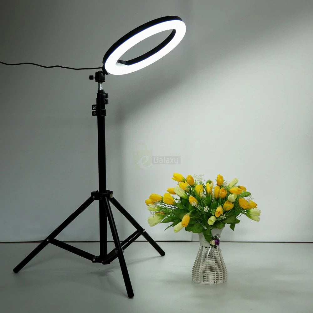 LED Ring Light with Tripod Stand – Adjustable Brightness for Photography & Videos